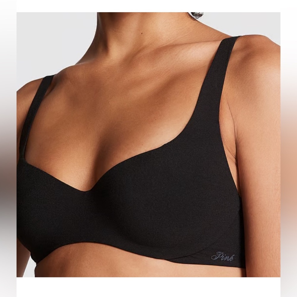 🆕 R PINK VICTORIA’S SECRET LOUNGIN' LIGHTLY LINED SCOOP BRALETTE BRA 38D 40B 40C - Picture 4 of 10